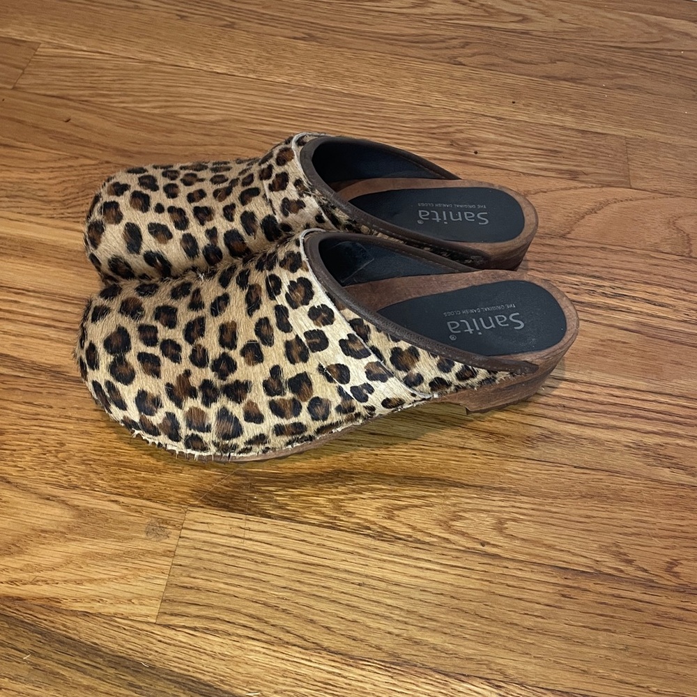 Sanita Animal Print Clogs